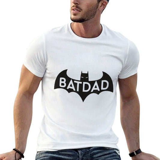 Bat Dad Inspired Graphic - Heroic Dad  Cotton T-Shirt