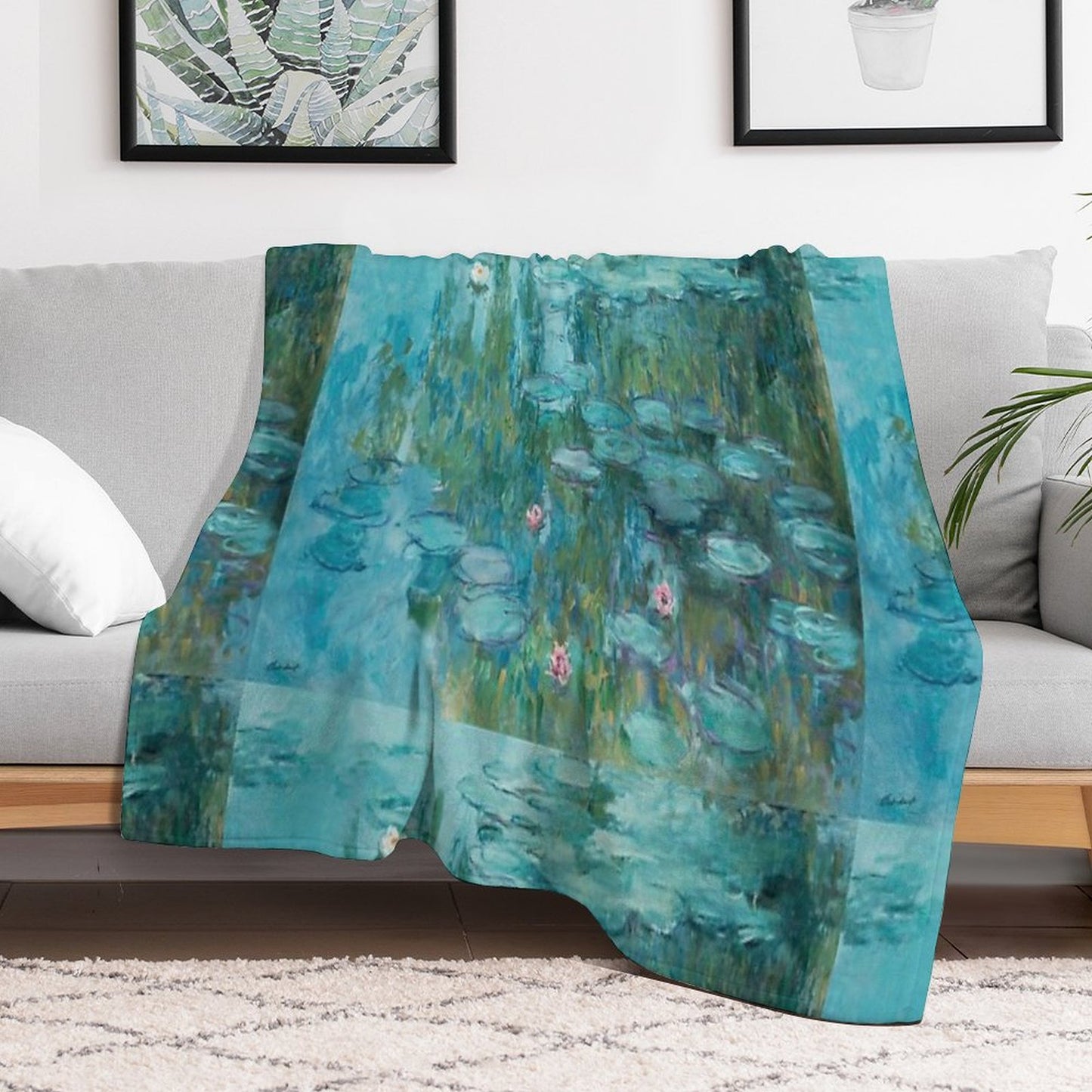 Claude Monet – Nymphéas – Water Lilies Throw Blanket