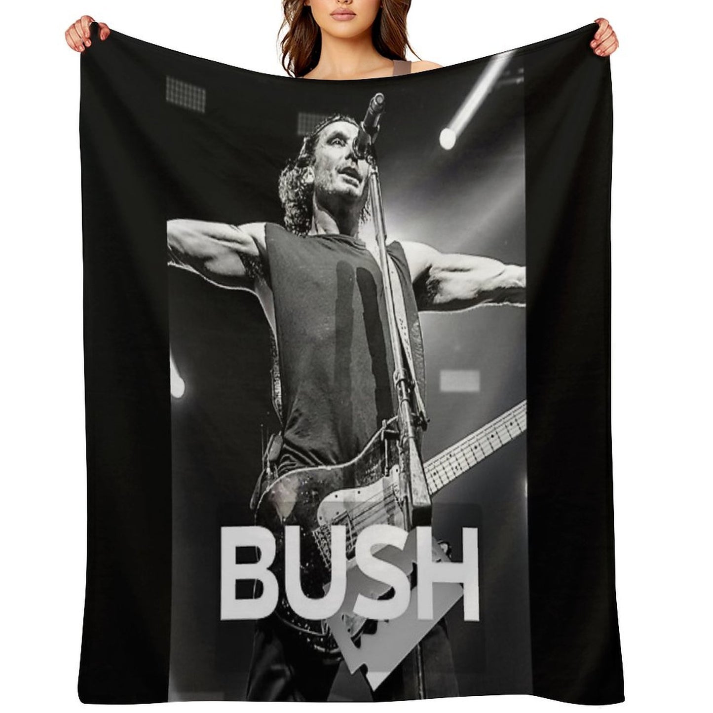 BUSH ROCK BAND Tour - Bush Fan Edition - Nostalgic 90s Throw Blanket