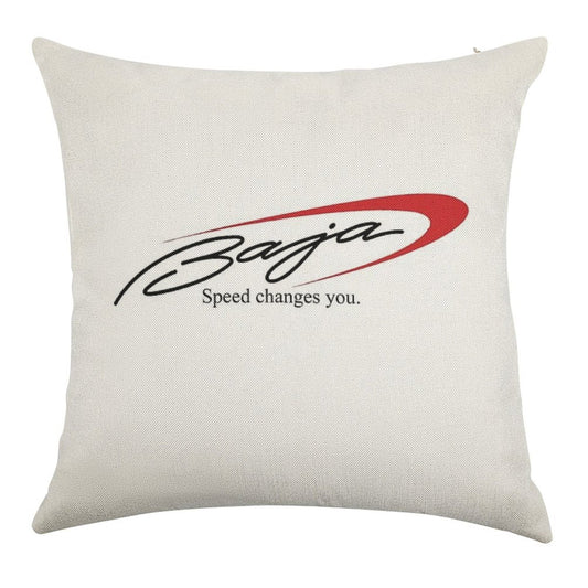 Baja Boats Linen Throw Pillow Cover
