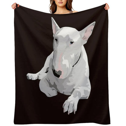 English Bull Terrier Throw Blanket