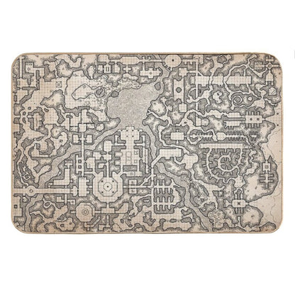 The Winter Tombs - A Massive Dungeon Complex by Dyson Logos Bath Mat
