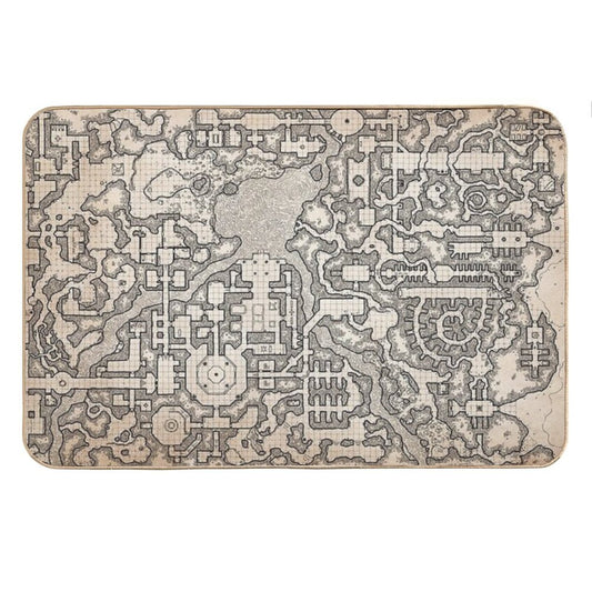 The Winter Tombs - A Massive Dungeon Complex by Dyson Logos Bath Mat