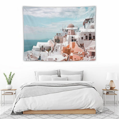 Santorini Oia Greece Tapestry