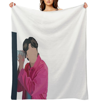 Jungkook Left And Right Throw Blanket