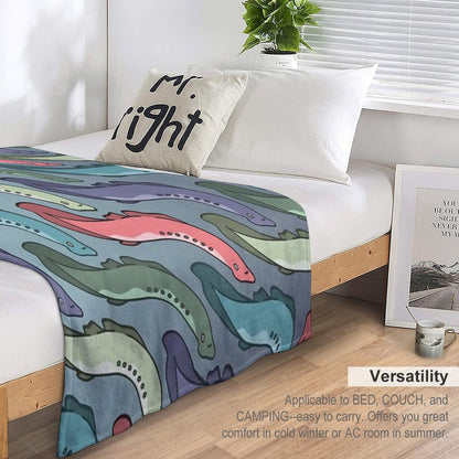 The Swim of The Lamps Throw Blanket