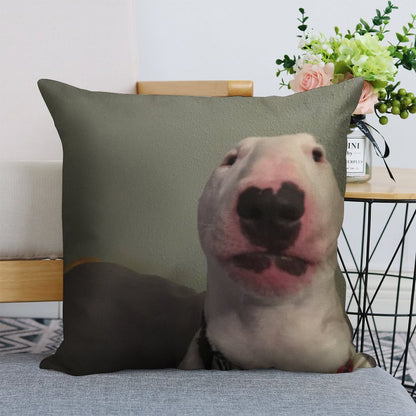 @PupperNelson Walter Original Linen Throw Pillow Cover