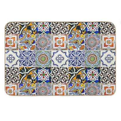 Colorful Portuguese Tile Bath Mat