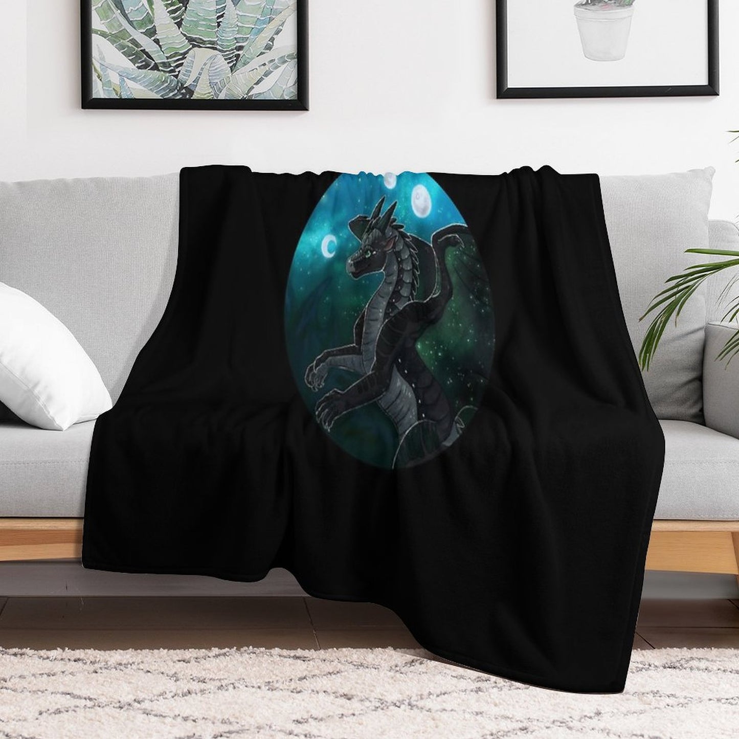 Wings of Fire - Moonwatcher Throw Blanket