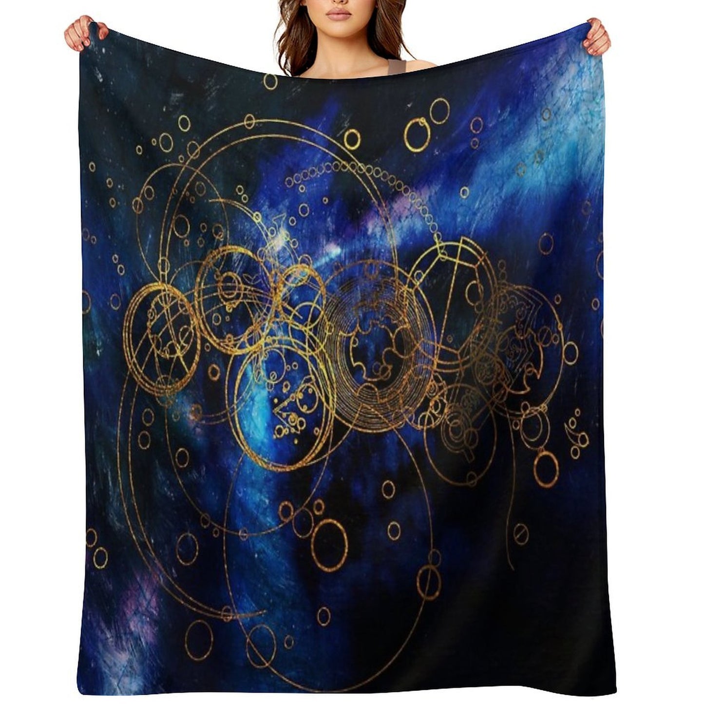 ClockWork Writing Throw Blanket