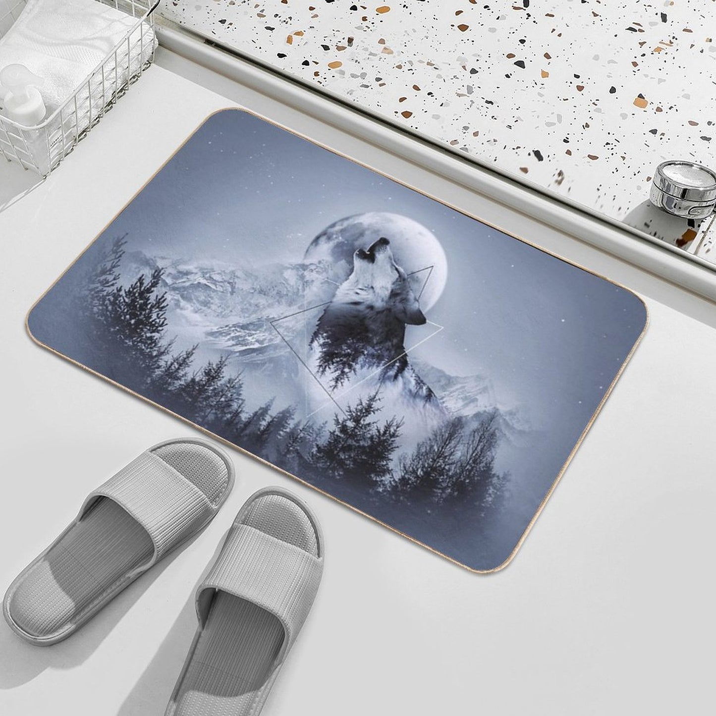Howl with The Wolf Bath Mat