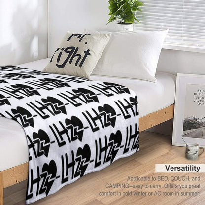 LHZ (Black) Throw Blanket