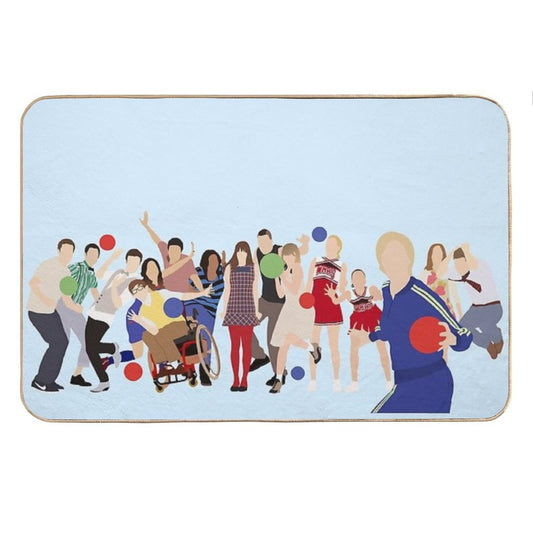 Glee Characters Bath Mat