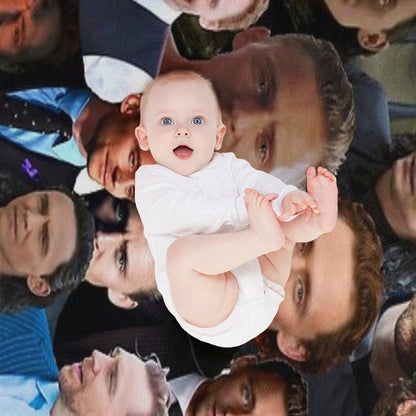 Tom Hiddleston Photo Collage Throw Blanket