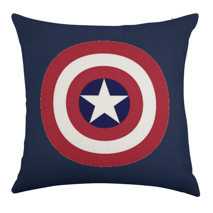 Super Hero Linen Throw Pillow Cover