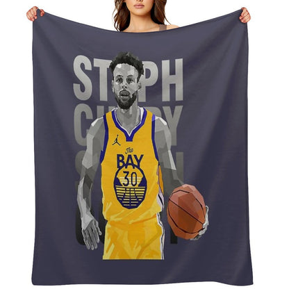 Stephen Curry WPAP Throw Blanket