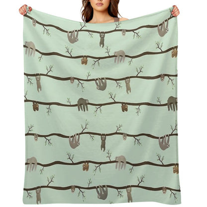 Sloths Throw Blanket
