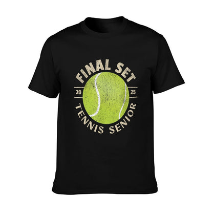 Senior Tennis 2025 The Final Set Distressed T-Shirt