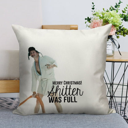 Cousin Eddie Merry Christmas Linen Throw Pillow Cover