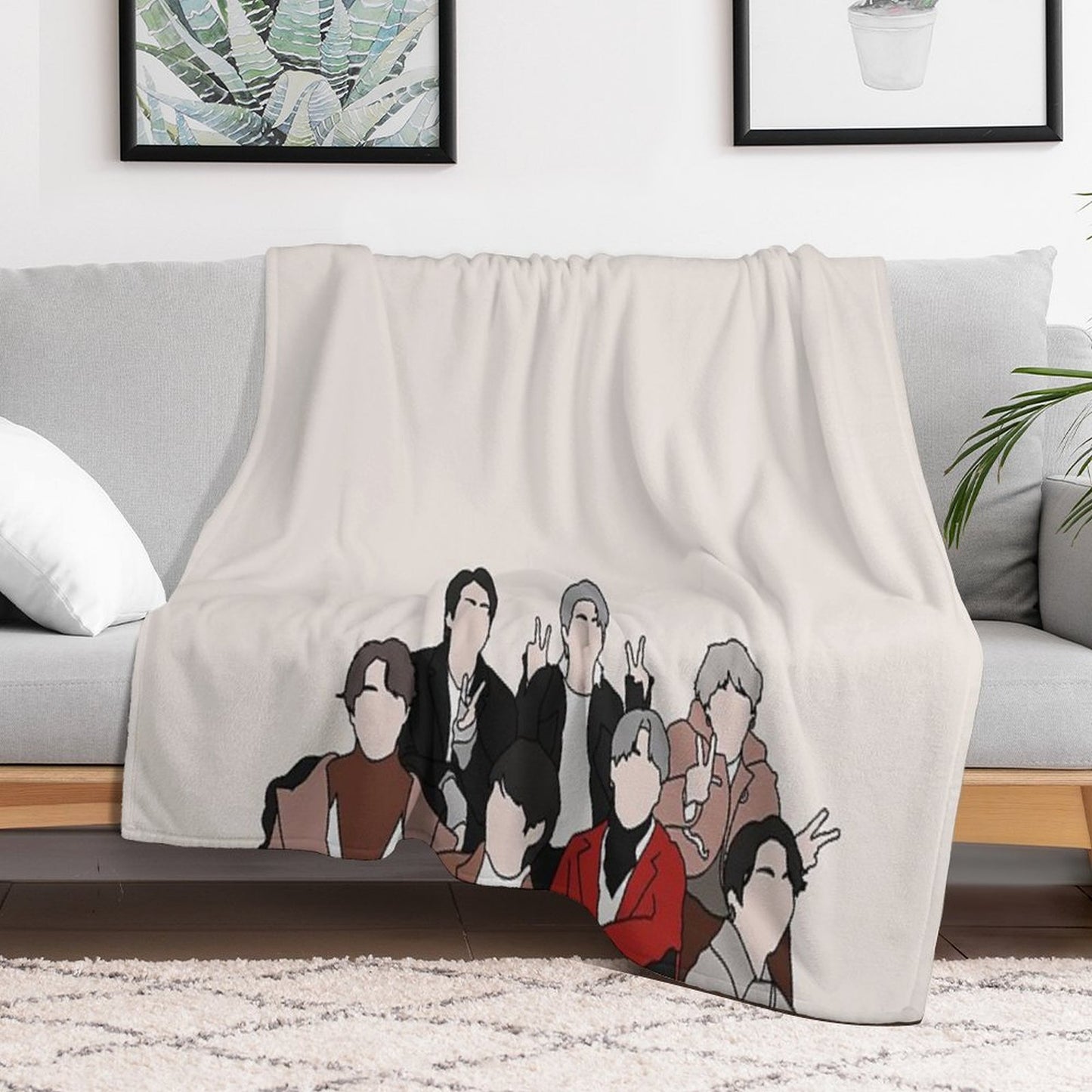 Kpop Bts Throw Blanket