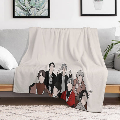 Kpop Bts Throw Blanket