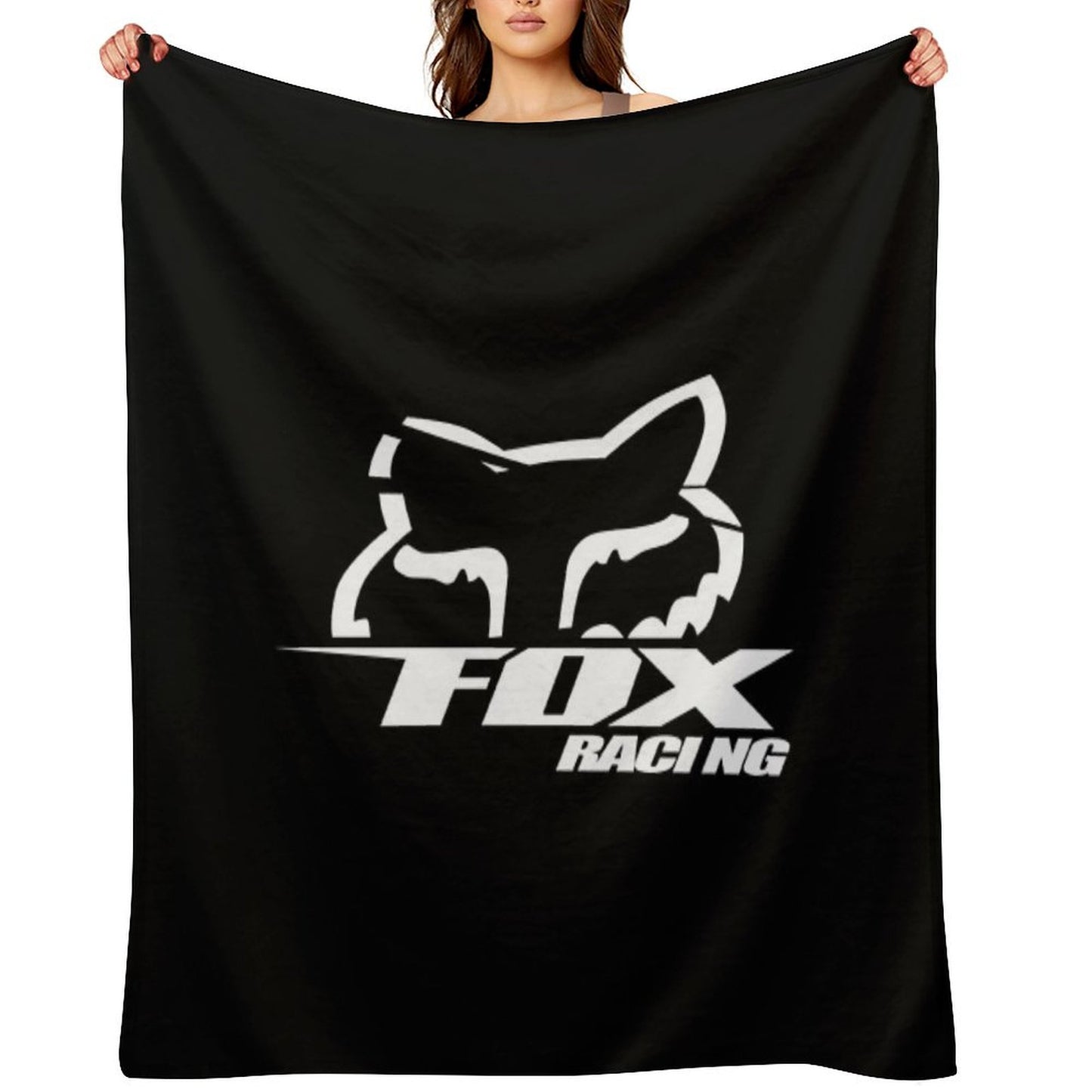 Best Logo Fox Racing Throw Blanket