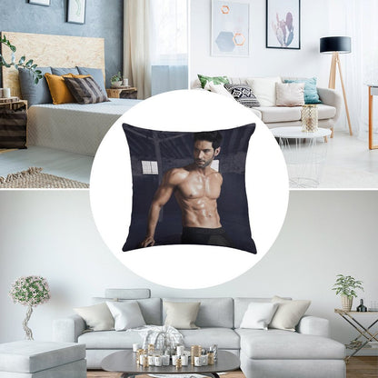 Tom Ellis Linen Throw Pillow Cover
