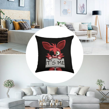 FNAF Plush Foxy Linen Throw Pillow Cover
