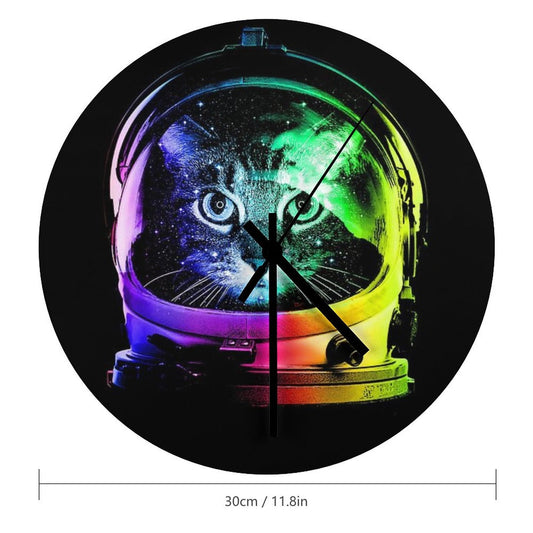 Astronaut Cat Wall Clock