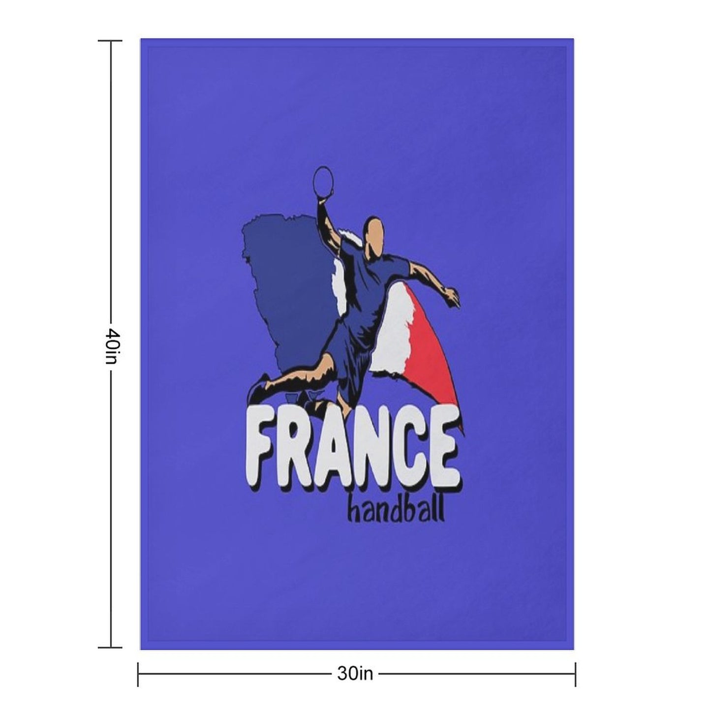 France Handball Logo Throw Blanket