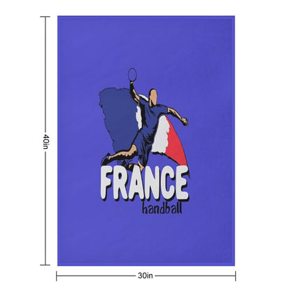 France Handball Logo Throw Blanket