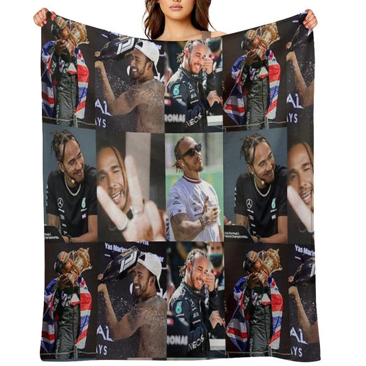 Lewis Hamilton Throw Blanket
