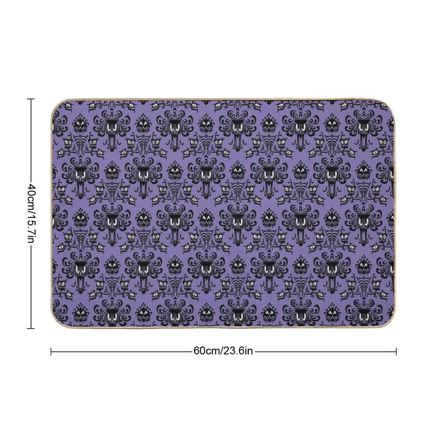 Haunted Mansion Wallpaper Bath Mat