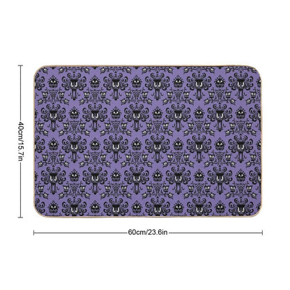 Haunted Mansion Wallpaper Bath Mat
