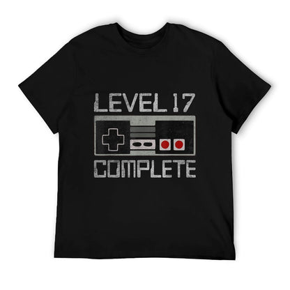 Level 17 Complete 17 Year 17th Wedding Anniversary For Him T-Shirt