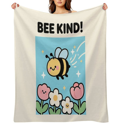 Bee Kind! Throw Blanket