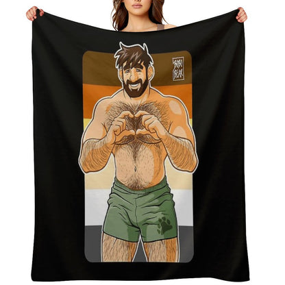 ADAM I LOVE YOU - BEAR PRIDE Throw Blanket