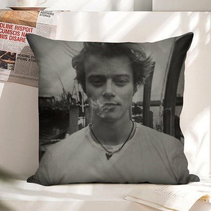 JJ Rudy Pankow Outer Banks Netflix Linen Throw Pillow Cover