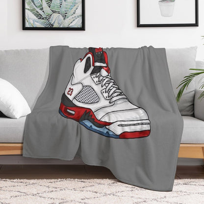 Shoes Fire Reds (Kicks) Throw Blanket
