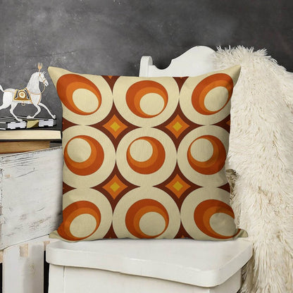Mid-Century Modern 3 Crescent Linen Throw Pillow Cover