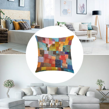 Raumarchitekturen, Paul Klee Linen Throw Pillow Cover