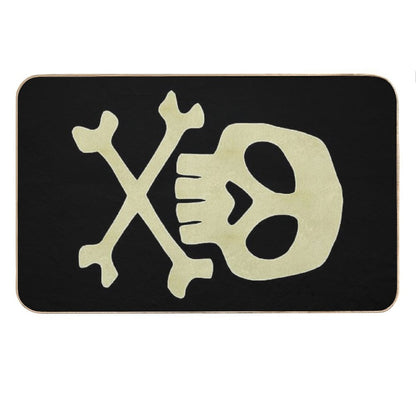 Danzig Style Harlock Skull Crossbones   Jolly Roger Bath Mat