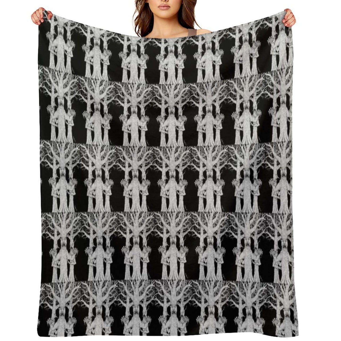 Denizens of The Diabolic Wood Throw Blanket