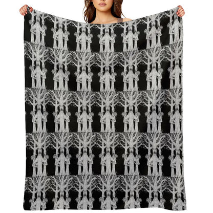 Denizens of The Diabolic Wood Throw Blanket