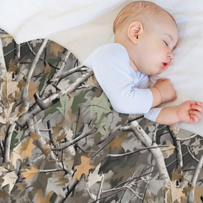 Camouflage Reel Tree Pattern Designs Throw Blanket