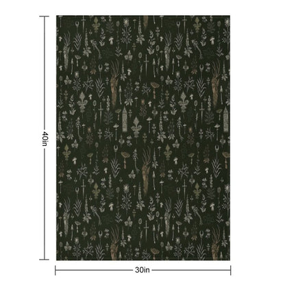 Forest And Field Guardian Throw Blanket