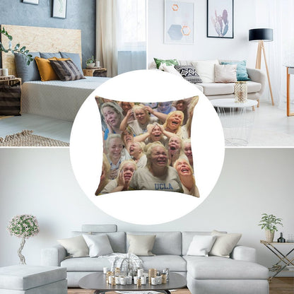 Trisha Paytas Crying Linen Throw Pillow Cover