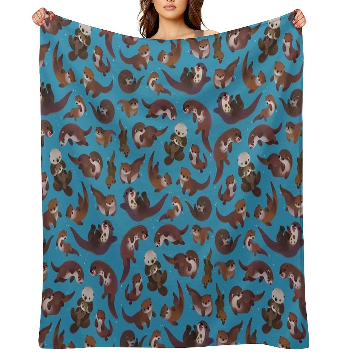 Otter Throw Blanket