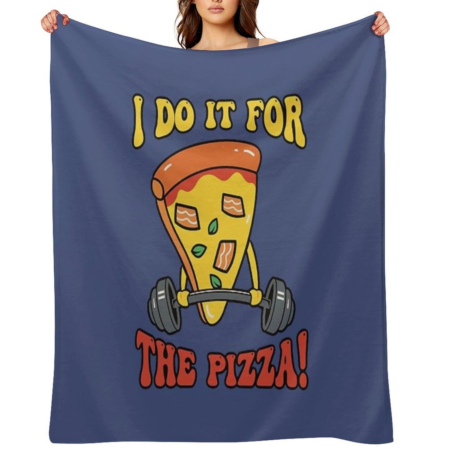 For The Pizza Throw Blanket