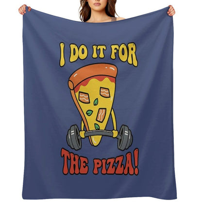 For The Pizza Throw Blanket